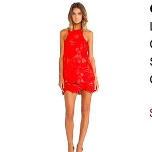 Lovers + Friends red dress, size small
